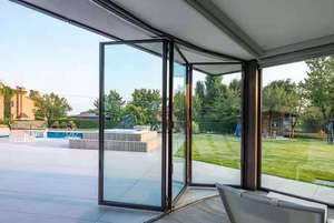 2024 Hot <strong>Sale</strong> Pan-Steel Advanced Solid Steel Security Folding <strong>Window</strong> with Grill Design and Double Tempered Glass - Product Image 6