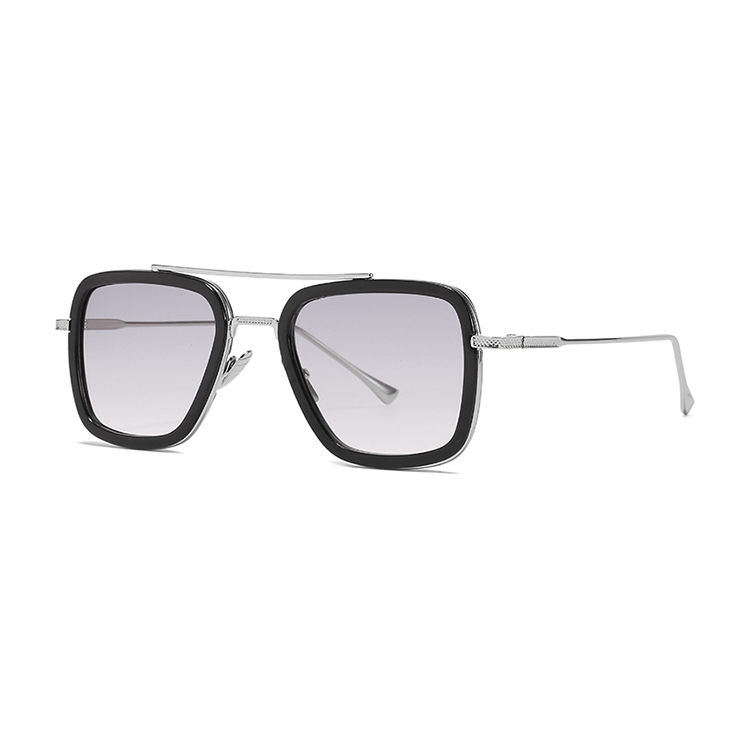 Negro plata/gris claro lente