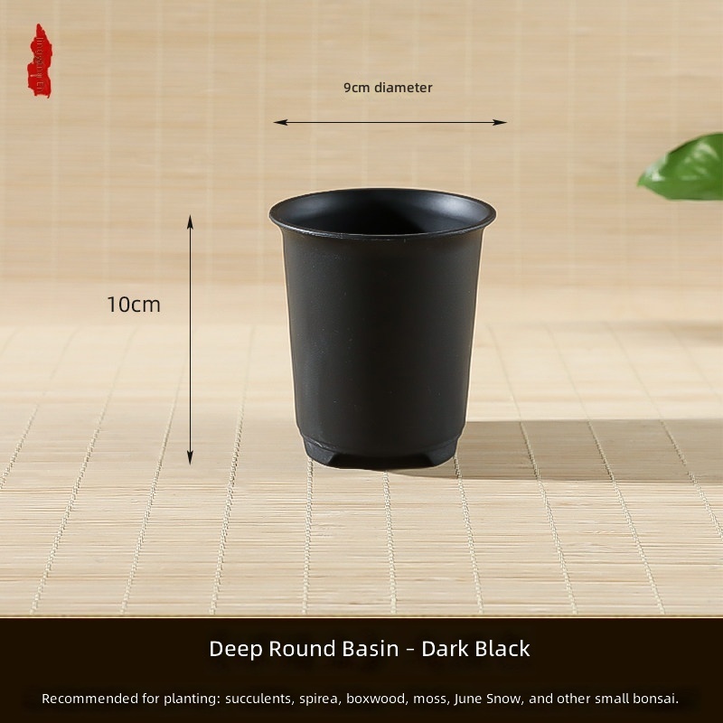 Resin-jet black-9cm diameter10cm high