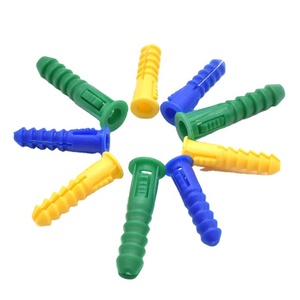 Elehk 3/16 "x 1" 8-10 Amarelo Plástico Com nervuras Drywall Âncora De Plástico Pan Cabeça Com nervuras Anchor Kit #6-8x7/8 "Com Lip Ribbed - Product Image 6