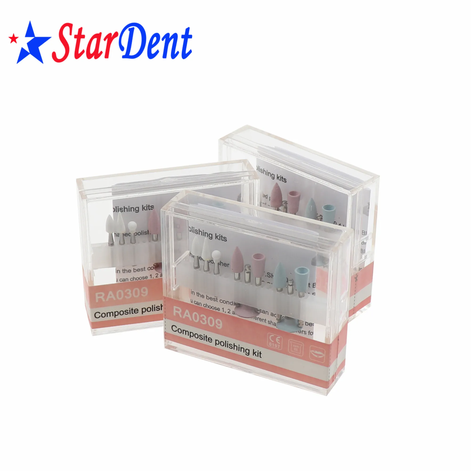 Medical Supply Dental Denture Composite Resin Rubber Polishing Kit RA0309