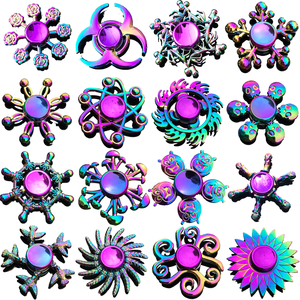 Đầy màu sắc kim loại thần tài Spinners đồ chơi cho fidgety tay - Product Image 1