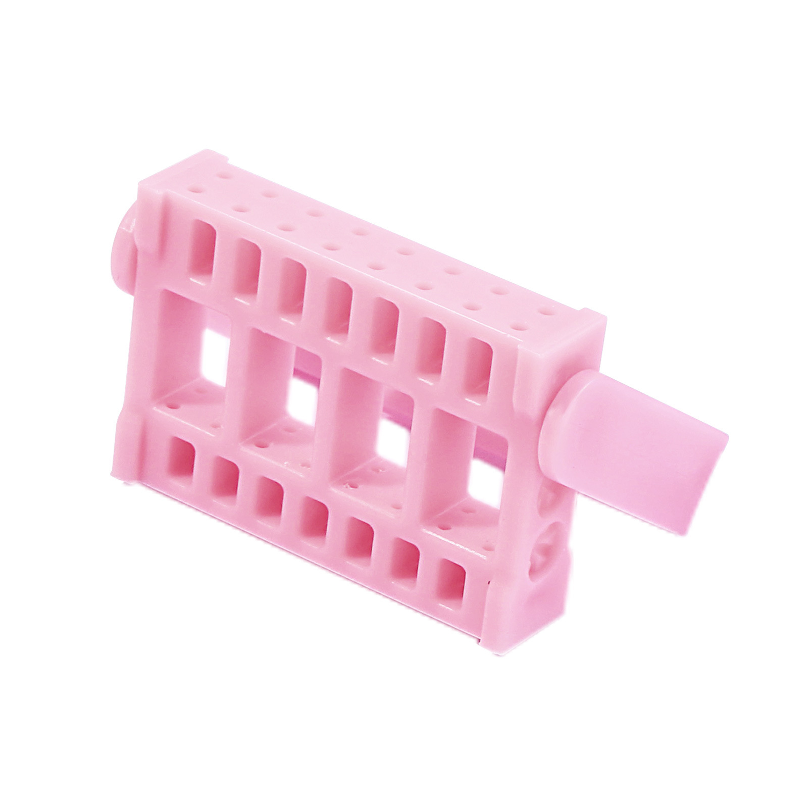 16-hole folding grinding head holder pink