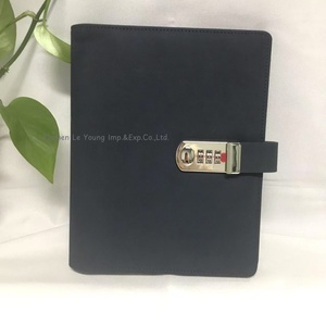 Synthetic Leather Financial Buget Binder Cover Blue A5 File <strong>Folder</strong> Organizer Luxury Agenda Planner <strong>Notebook</strong> <strong>with</strong> 6 Ring Binder - Product Image 5