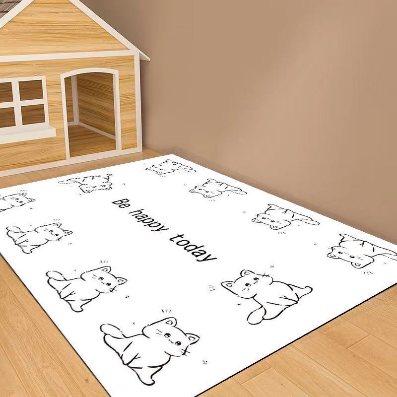 White cat - white background