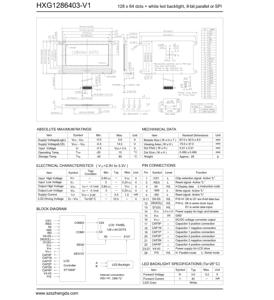 128x64 Cog grafico modulo Lcd 2.9 pollici 128X64 punti FSTN 128x64 matrice di punti 8 Bit parallelo SPI seriale Cog 128x64 Display Lcd - Product Image 4