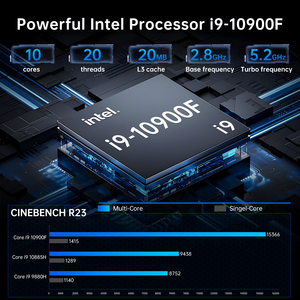 <strong>High</strong>-<strong>Performance</strong> I9 10900F Mini PC Gaming RTX3050 6G DDR4 64G/32G MVNE SSD 1T/2T Storage <strong>Linux</strong> Mini PC Board Dedicated Graphics - Product Image 2