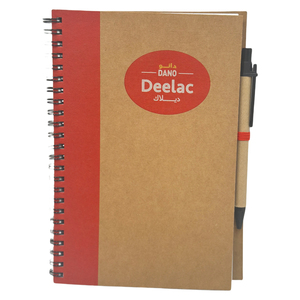 Promotional Advertising Gifts Custom Kraft Spiral <strong>Notebook</strong> Kraft <strong>Notebook</strong> <strong>With</strong> Pen Kraft <strong>Notebooks</strong> Giveaway Logo