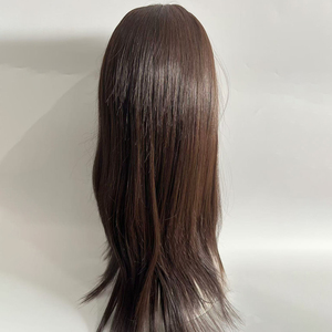 Alopesi hastaları için silikon tıbbi tam el tutkalsız insan saçı el-bağlı tıbbi peruk - Product Image 3