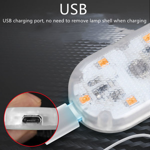 迷你汽车发光二极管灯内部环境rgb usb充电传感器触摸控制rgb氛围灯 - Product Image 6