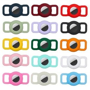 Orta boy GPS Tracker Apple Airtag Anti-Scratch için koruma kapağı kabuk Pet köpek kedi için renkli silikon koruyucu kılıf - Product Image 6