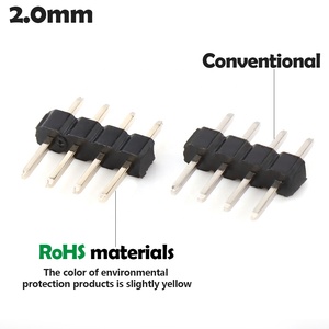 Single Row <strong>40</strong> Pin <strong>Headers</strong> Dual Angle Male 20pin Gold Plated Type PCB Multiple 2.54mm Pin <strong>Header</strong> 2.54 Pin <strong>Header</strong> Connector - Product Image 5