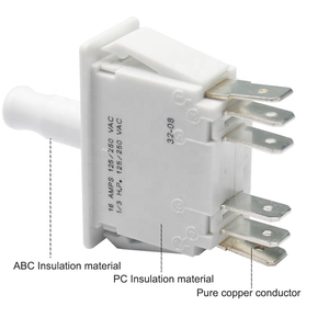 Interruttore per porta a pressione a 6 Pin interruttore per porta della macchina da gioco normalmente chiuso multifunzione - Product Image 2