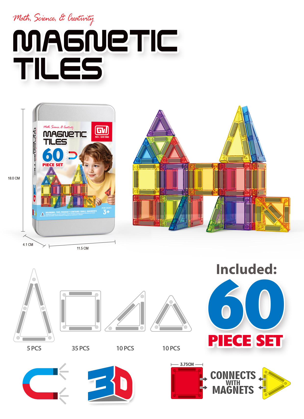 60 pièces