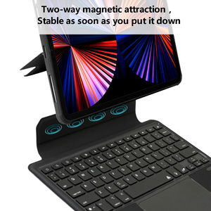 2022 New Updated Customized Shockproof Detached Magic Wireless Touchpad <strong>Keyboard</strong> Leather Case for iPad 10.2 10.5 10.9 11 Inch - Product Image 2