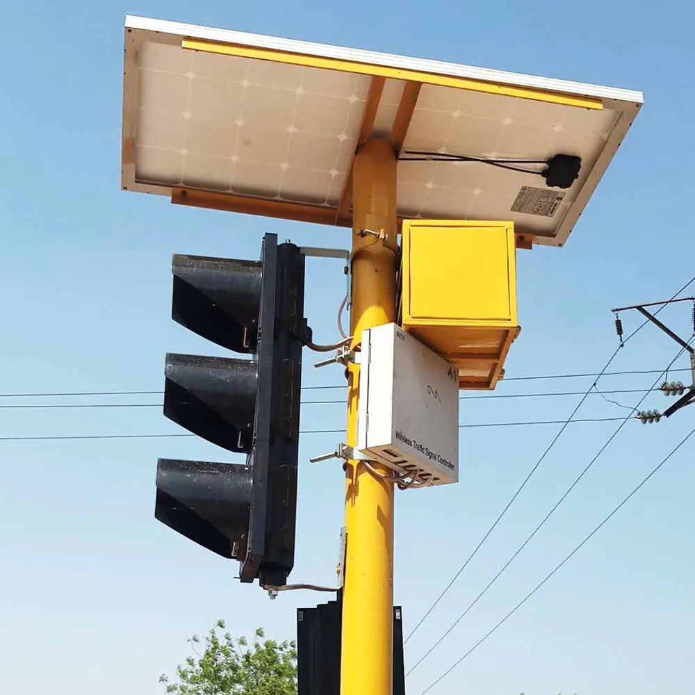 LED Solar Powered Traffic Signal Wireless Traffic Signal Controller System Solução para Mali, África