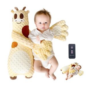 Uyku için otomatik Patting Palm Patter ile bebek yatıştırıcı oyuncak süper yumuşak peluş bebek ayı özel Logo anti-şaşırtıcı uyku Pat - Product Image 1