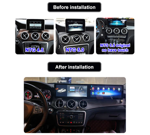 カーステレオAndroidデュアルスクリーンW176 CLA C117 GLA X156 Androidナビゲーションマルチメディアプレーヤーラジオカーヘッドユニット - Product Image 3