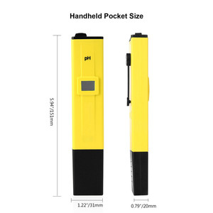 Taşınabilir LCD dijital PH test cihazı cep kalem tipi PH ölçer