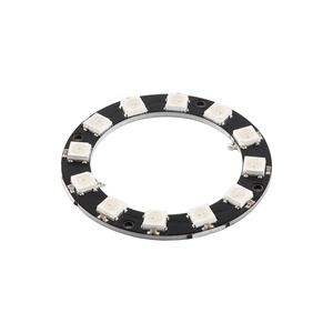 WS2812 Modul 8 Bit/12 Bit/16 Bit/ 24 64 Bit RGB LED Voll farbige Fahr lichter Runde LED Ring Board Electronic DIY - Product Image 4