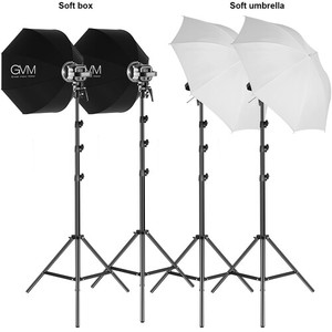 Gvm ชุด4in1ไฟวิดีโอ LED P80S 80W ชุดไฟเติมสำหรับถ่ายภาพแบบพกพาอุปกรณ์เสริมสำหรับสตูดิโอถ่ายภาพพร้อมฉากหลัง - Product Image 2