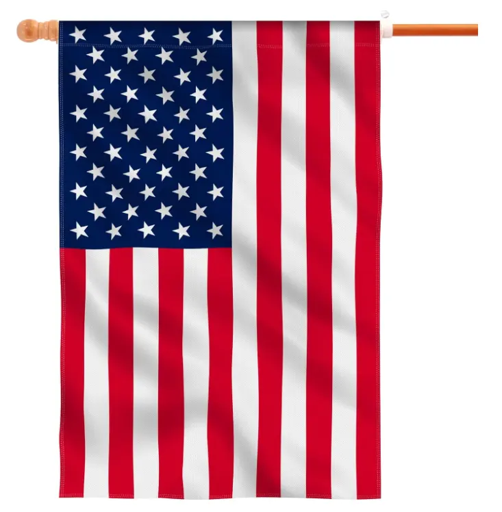 Patriottica July 4 ° American House Flag America Memorial Day casa all'aperto giardino decorativo cortile esterno decorazione floreale 28x40
