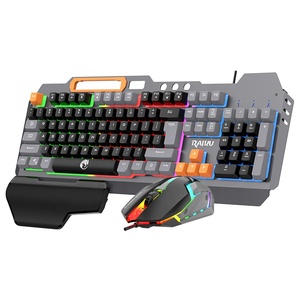 New Design Metal <strong>Multimedia</strong> Office <strong>Keyboard</strong> Mouse Set Combo for Desktop Language Customization Gaming <strong>Computer</strong> Game <strong>Keyboard</strong> - Product Image 1