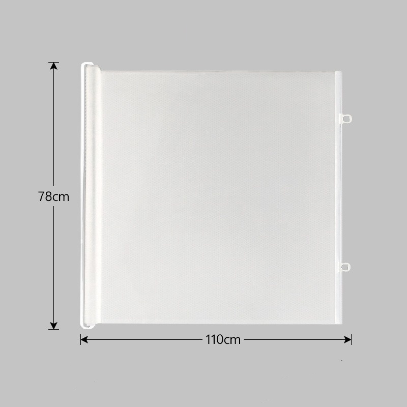 Clôture télescopique pour animaux de compagnie, petit modèle blanc - 78*110cm