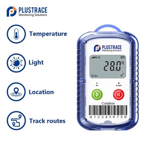 PLUSTRACE G6C 4G-120 Pantalla LCD de un solo uso Registrador de datos de temperatura Rastreador de ubicación inalámbrico Grabadora de luz - Product Image 4