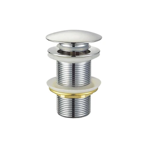 Lavello bagno filtro a conchiglia copertura con scarico a scomparsa lavaggio a mano trabocco in plastica in acciaio inox Click Clack attivazione - Product Image 3