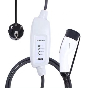Duosida ที่ชาร์จแบบพกพาแบบ1 /Type 2พร้อมที่ชาร์จแบบพกพาหัวปลั๊ก UK/เยอรมนี - Product Image 2