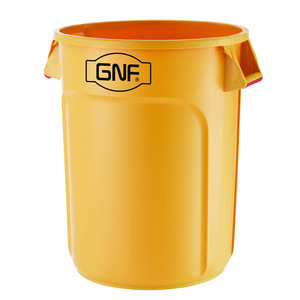Latas De Lixo De Plástico Redonda Azul Industrial 75 / 121L Com Latas De Lixo De Garagem De Recipientes De Armazenamento De Tampa 20 Galões