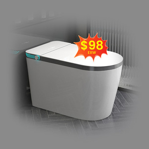 多機能クリーニングと音声制御バスルーム付き電気トイレWcスマートトイレ - Product Image 1