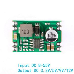 Nuevo módulo de fuente de alimentación reductor de placa regulada Buck 2A entrada 8-55V salida DC a DC 3,3 V/5V/9V/12V A04 PCB electrónico - Product Image 2