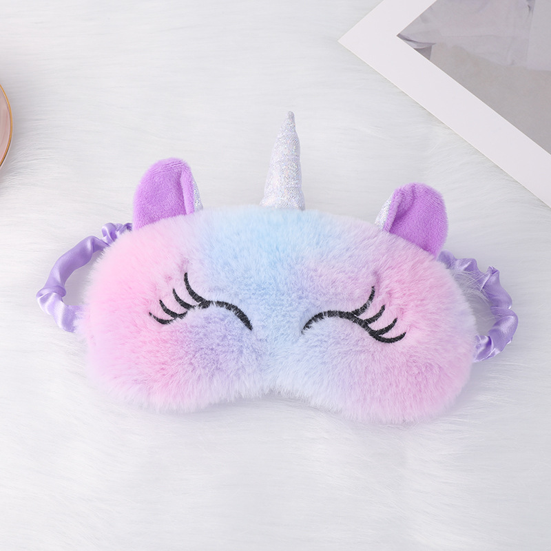 Curled eyelashes in dazzling purple