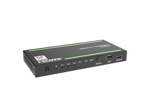 8K 48Gbps 4x1 HDMI/Conmutador de entrada de 1 a 2, entrada HDMI2.1 HDCP2.3 compatible con HDR Vision RGB, YCbCr para PS5 HDTV XBOX