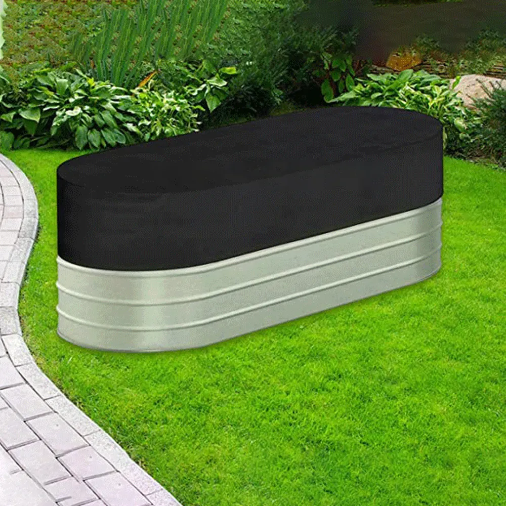 Cobertura do tanque de água 420D piscina caseira ao ar livre sopa oval pode impermeável protetor solar capa poeira Oxford