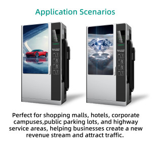 Seviye 3 Evse ticari araç şarj istasyonu E V şarj istasyonları reklam ekranı ile elektrikli araç şarjı - Product Image 3