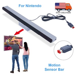 Wired Infrared Sensor Bar for Wiis Wired Receivers IR Signal Ray <strong>USB</strong> Plug Replacement for Nintend Remote