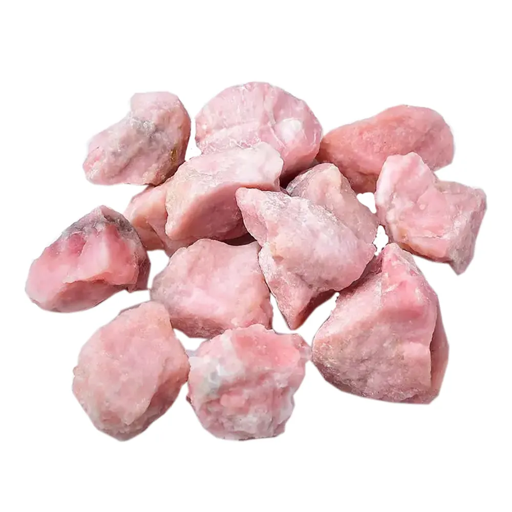 Pietra grezza all'ingrosso pietra preziosa grezza Chakra pietra cristalli curativi irregolari pietra naturale opale rosa