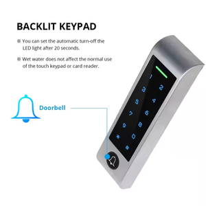 Tastiera Touch Secukey Tuya WiFi sistema di accesso alla porta Controller con campanello lettore di schede 125KHz aperto a distanza