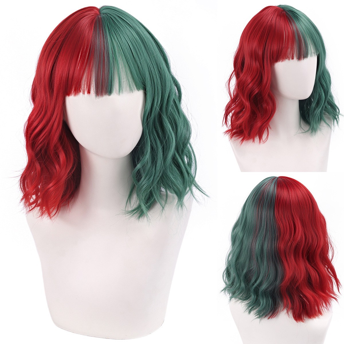 Mitad Rojo y Mitad Verde
