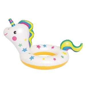 PVC Inflatable Round <strong>Unicorn</strong> <strong>Float</strong> Animals with Opening 78*54*50 CM for Kids Swimming <strong>Pool</strong> <strong>Float</strong> - Product Image 2