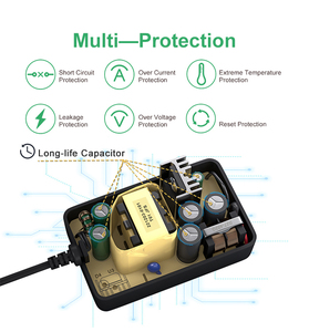 EU Plug Power <strong>Adapter</strong> 3 Meters Extension Cord <strong>Input</strong> AC100-240V <strong>Output</strong> DC 12V 2A for Security CCTV Camera LED 2.1mm*5.5mm - Product Image 4