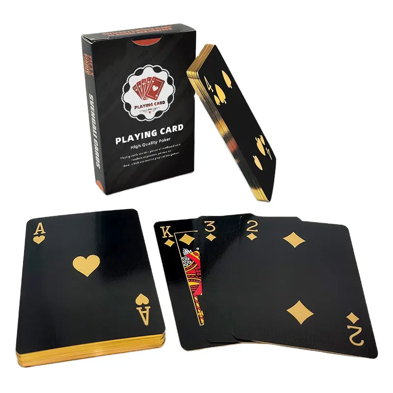 Juego de cartas de póker con logotipo personalizado, pvc transparente, 100%, plástico, blanco, tarot