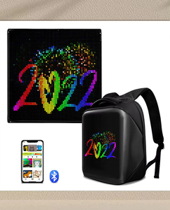 Zaino con Display dinamico a LED per scuola da trekking a Led borsa portatile a LED intelligente programmabile con schermo a led - Product Image 2