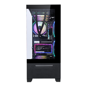 SAMA4308強化ガラスメッシュパネルミッドタワーATXPCケース、ゲーミングコンピューターケースおよびRGBファン付きタワー用 - Product Image 3