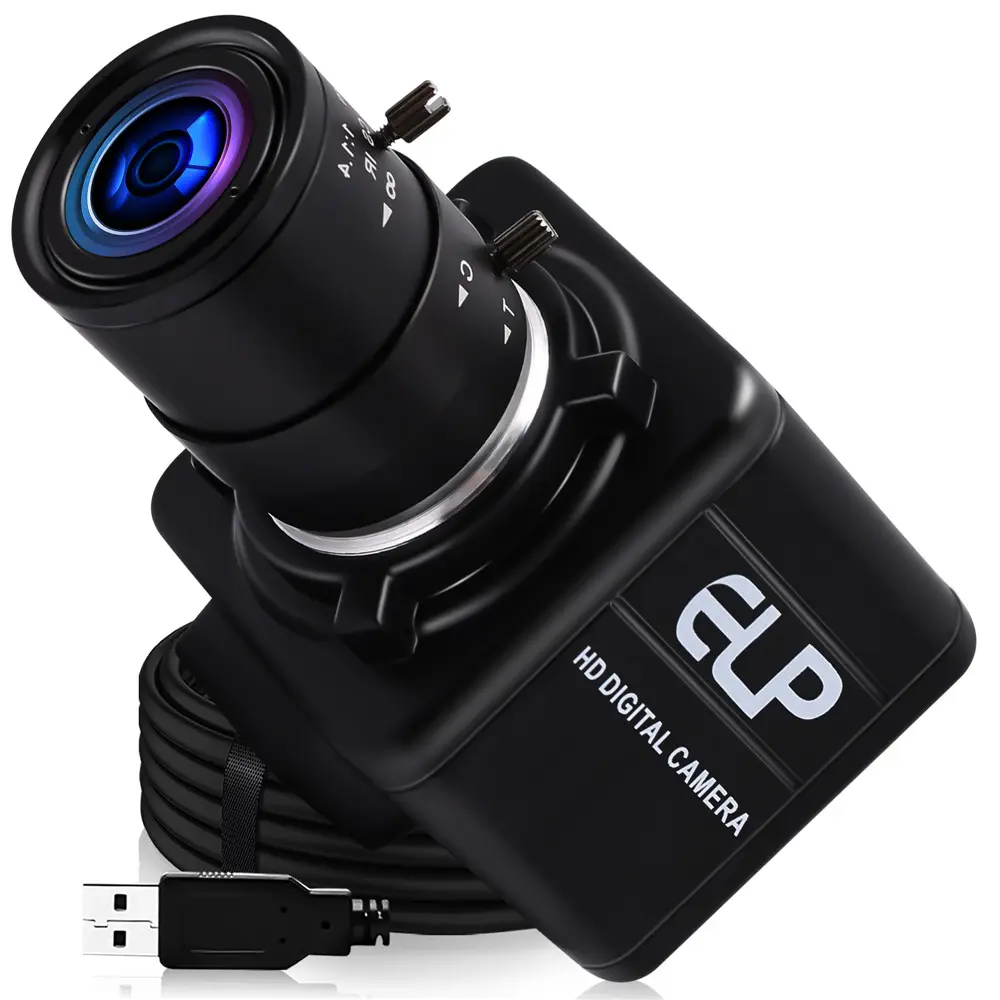 ELP 1080P Full HD Webcam CS 2.8-12mm zoom manual starlight câmera usb driver livre H.264 micro USB câmera Web