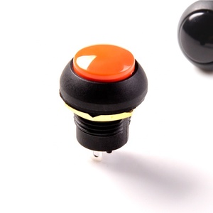 Interruttore a spinta da 12mm 2pin 3A blocco momentaneo in Nylon impermeabile IP67 Mini interruttori a pulsante - Product Image 4