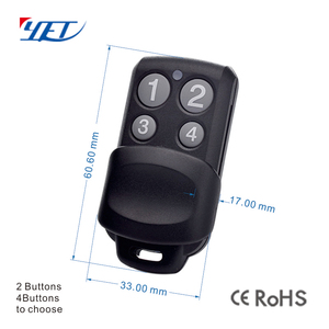 Duplicador de código rodante de código de aprendizaje de metal 433Mhz 315MHz para control remoto de puerta de garaje YET158